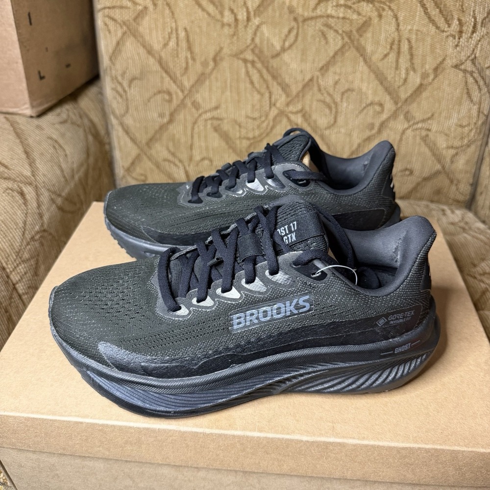 Brooks Ghost 17 Gtx [1204511B020] Women Running Walking Shoes Black Size 7.5